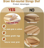 Solid Wood Mug Display Rack