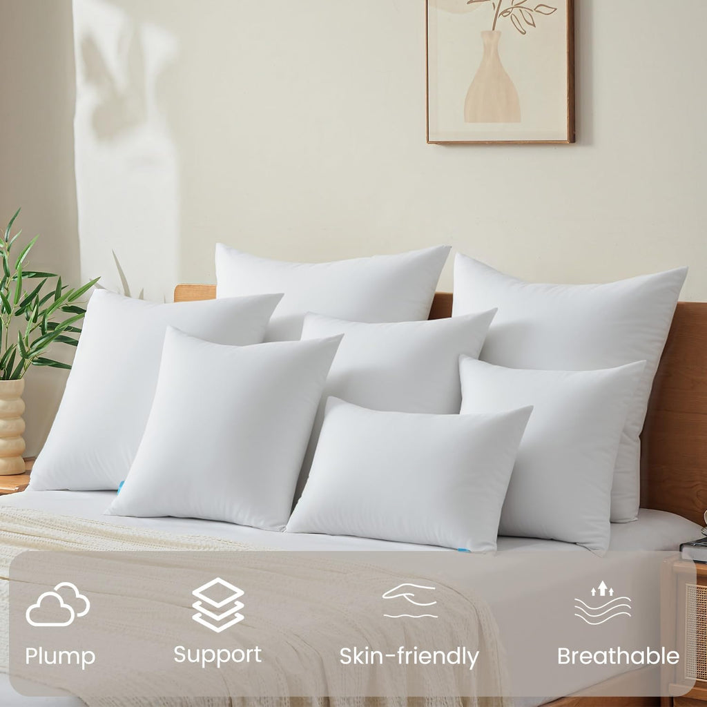 18×18 Premium Pillow Inserts – Set of 2