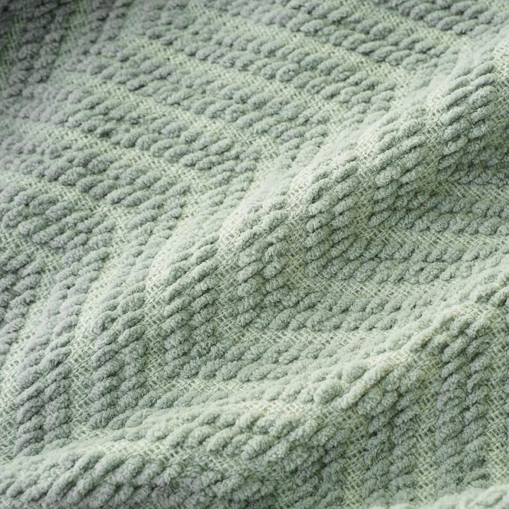 Sage Green Throw Blanket for Couch, 50"X60" | Knit Sage Throw Blanket Versatile for Couch, Super Soft Warm Spring Green Blanket for Bed Sofa