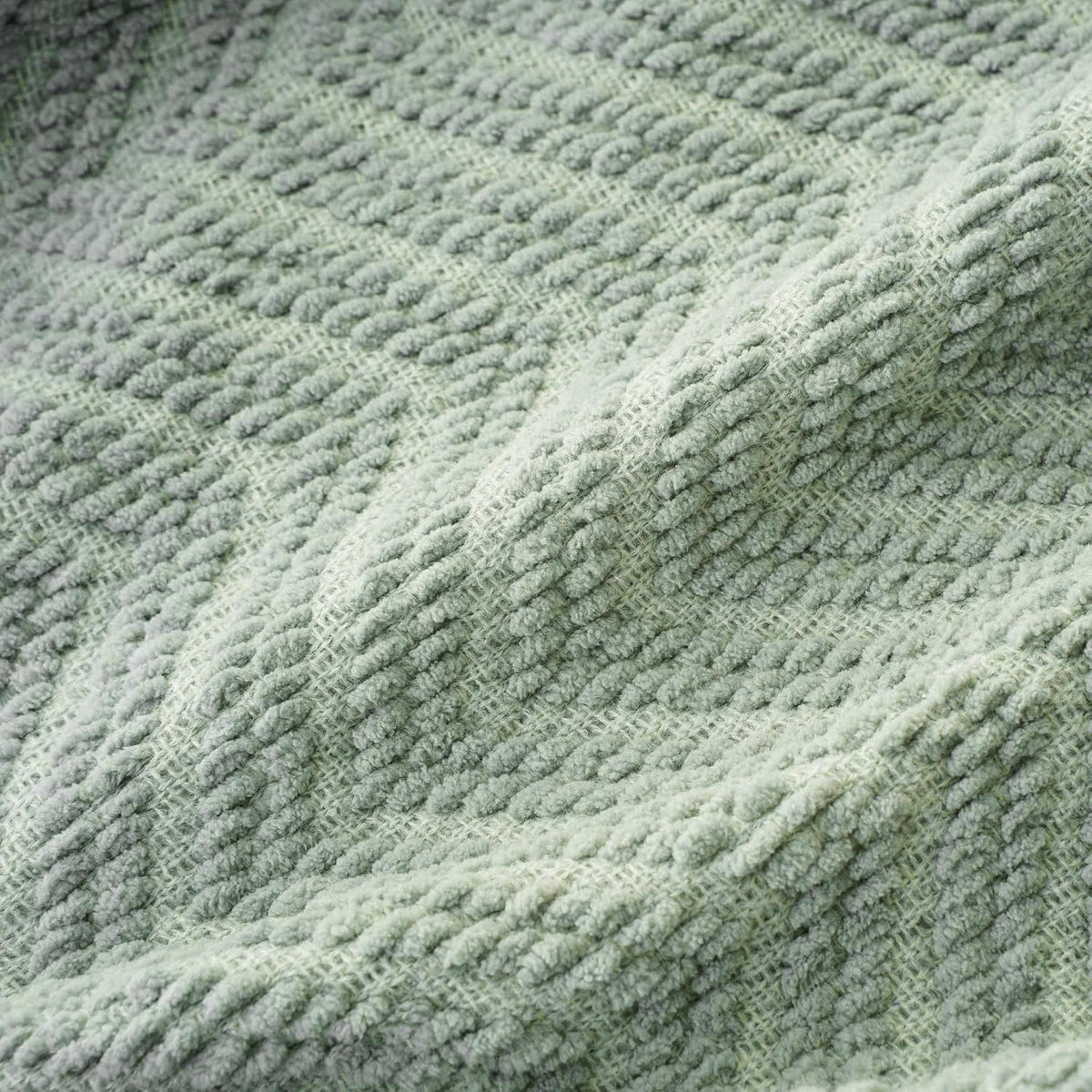 Sage Green Throw Blanket for Couch, 50"X60" | Knit Sage Throw Blanket Versatile for Couch, Super Soft Warm Spring Green Blanket for Bed Sofa