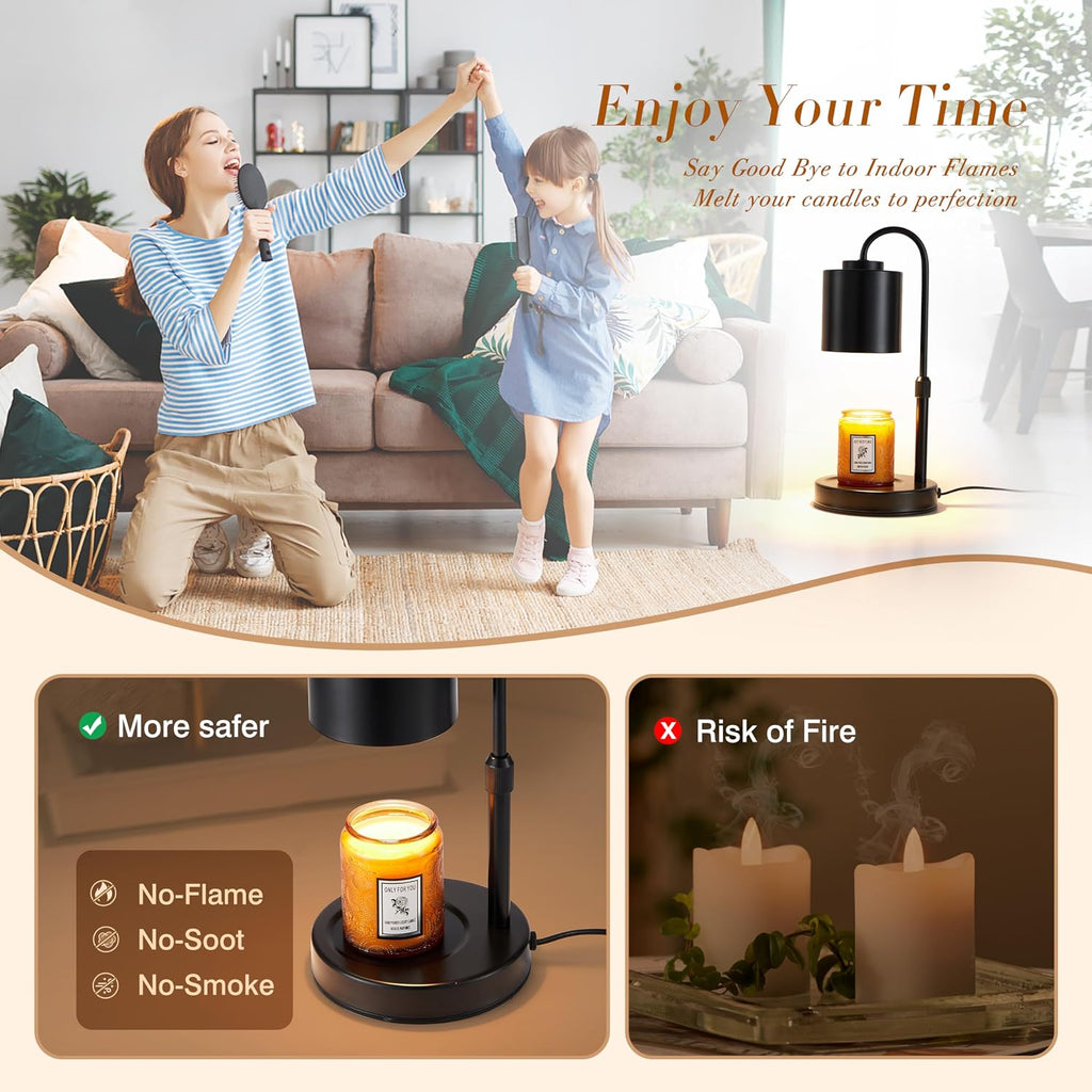 Modern Dimmable Candle Warmer Lamp with Timer