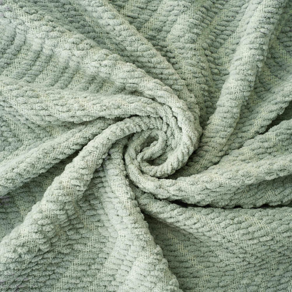 Sage Green Throw Blanket for Couch, 50"X60" | Knit Sage Throw Blanket Versatile for Couch, Super Soft Warm Spring Green Blanket for Bed Sofa