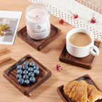 Acacia Wood Drink Coasters – Set of 8