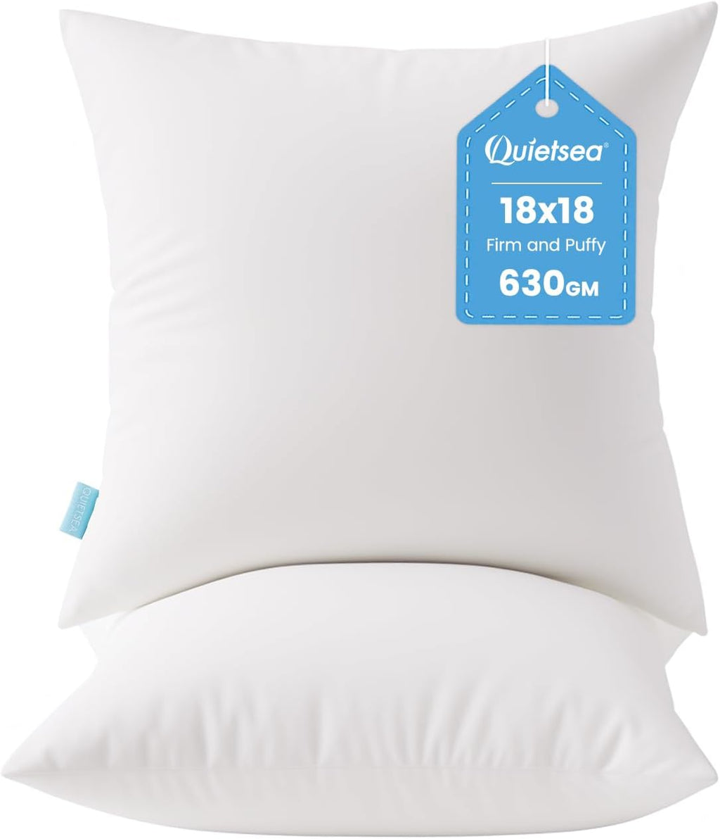 18×18 Premium Pillow Inserts – Set of 2